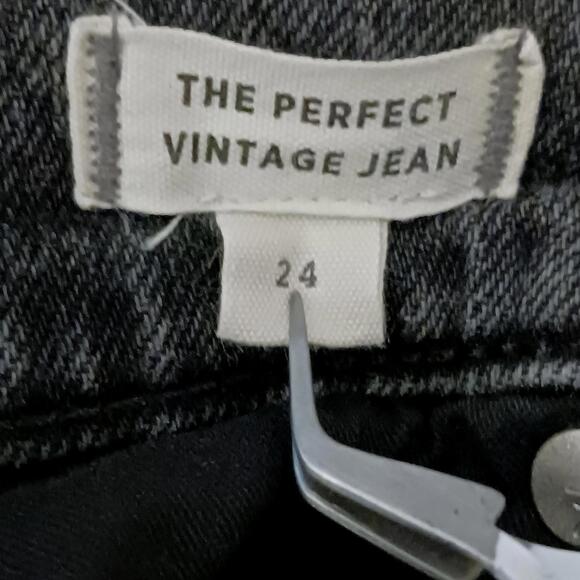 Madewell‎ The Perfect Vintage Jean High-Waisted in Faded Black, Size 24 - Picture 8 of 10